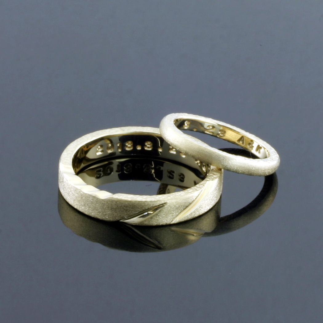 お客様がご制作された結婚指輪