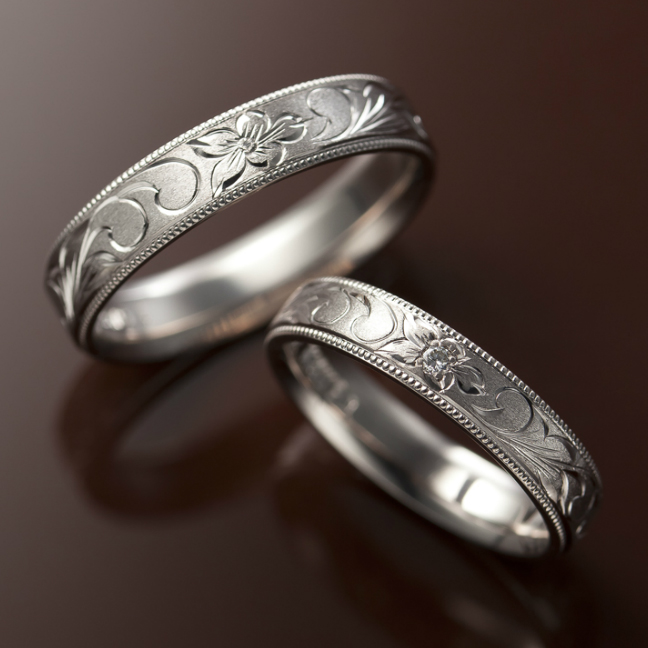 人気の婚約指輪、ハワイアンジュエリーのデザイン